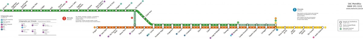 Зураг Рио-де-Жанейро метро Шугам 1-2-3