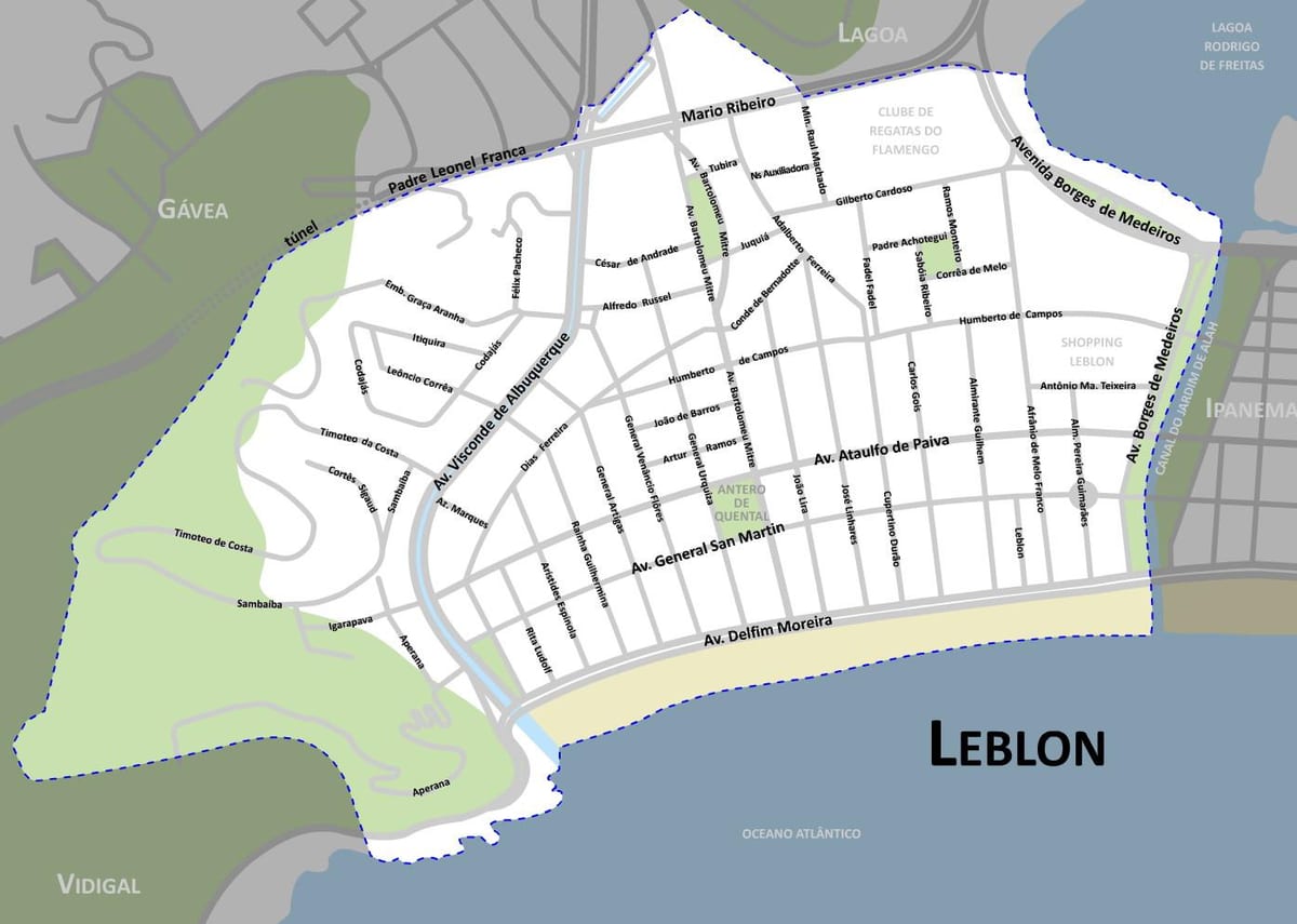Зураг Leblon наран шарлагын газар