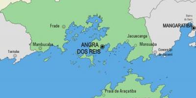Газрын зураг нь Angra dos Reis захиргаа