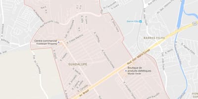 Map of Guadalupe